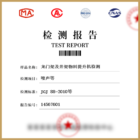 龍門架及井架物料提升機(jī)檢測